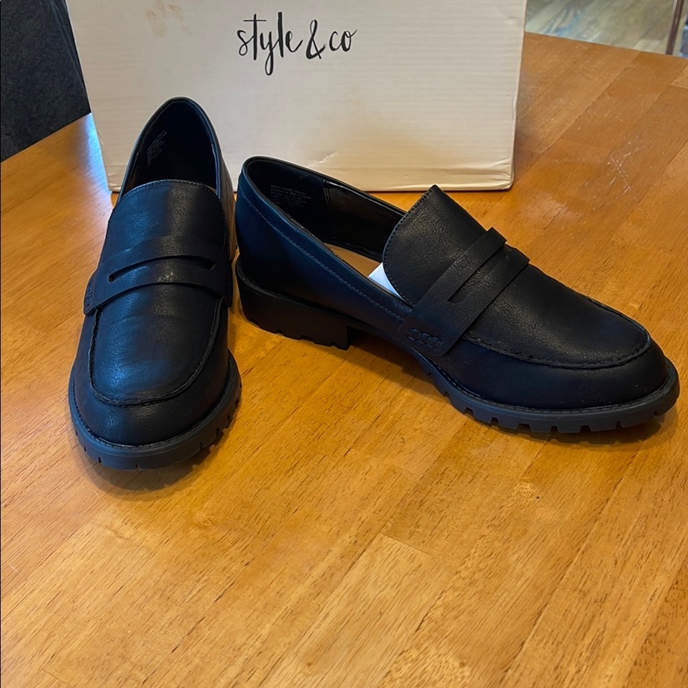 Style & Co Black Loafers